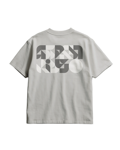 Geometric Tee Grey