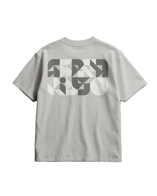 Geometric Tee Grey